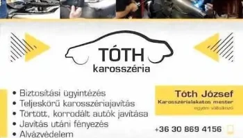 Tóth József E.v Karosszéria lakatos mester - Nemesgulács