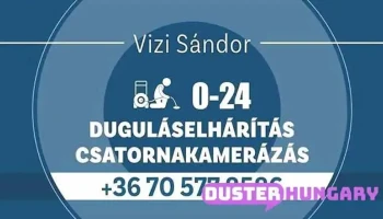 Vizi Sándor Duguláselhárítás, csatornakamerázás 0-24 - Balatonfenyves