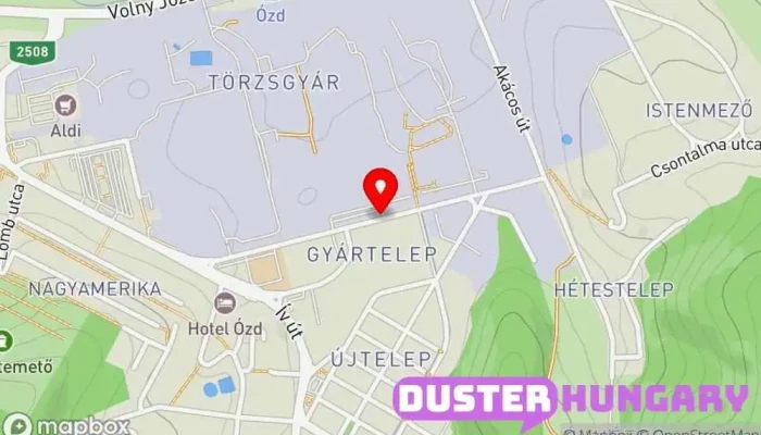 térkép Acélszerkezet Gyártó és Szerelő Kft. Vízvezeték-szerelő ban Ózd