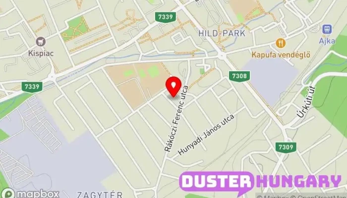 térkép Ajkai Járásbíróság Bíróság ban Ajka