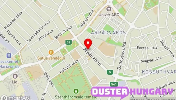 térkép Bács-Kiskun Vármegyei Kereskedelmi és Iparkamara Kereskedelmi kamara ban Kecskemét