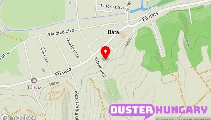 térkép Báta  ban Báta
