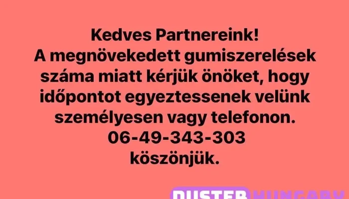 Best Tyre Kft -  A Tulajdonostol - Tiszaújváros