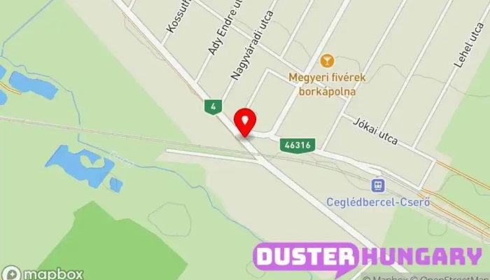 térkép Ceglédbercel, 40-es út Buszmegálló ban Ceglédbercel