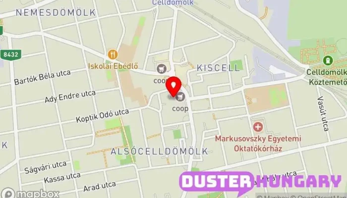 térkép Celli Huke Kft. Hulladékkezelő ban Celldömölk