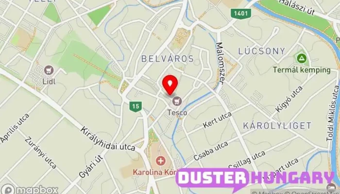 térkép Dicsőfi János órásmester Órajavítás ban Mosonmagyaróvár