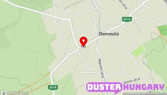 térkép Domoszló I. Világháborús emlékmű. Kegyhely ban Domoszló