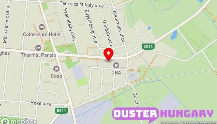 térkép Dózsa Zoltán Apartmancentrum ban Mórahalom
