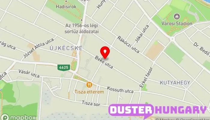 térkép Duna Aszfalt Kft. Útépítő vállalat ban Tiszakécske