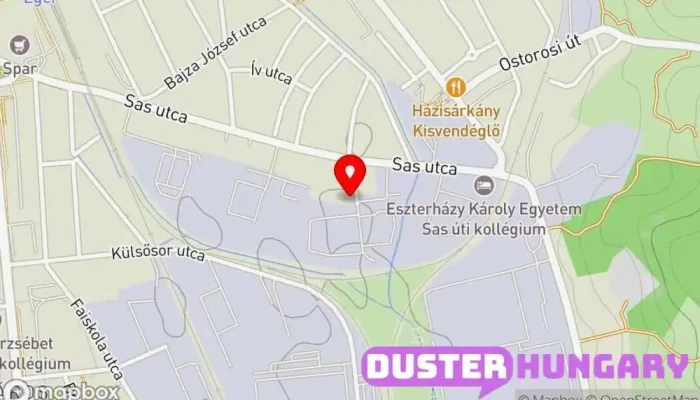 térkép Eger ''kas'' Épületkarbantartó és Szigetelő Kft. Szigetelő vállalkozó, Építészmérnök ban Eger
