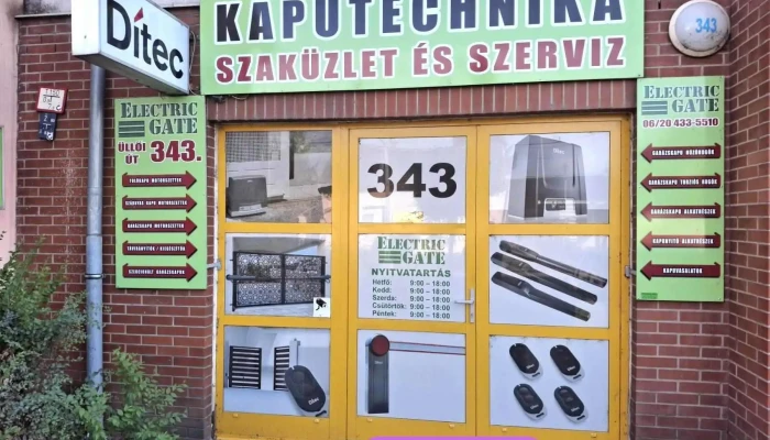 Electric Gate Kft   Kaputechnika Szakuzlet   Elektromos Kapunyito Bolt A Tulajdonostol - Budapest