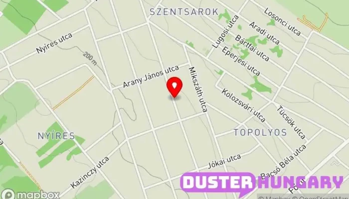 térkép Erdőkertes, Géza utca 52. Buszmegálló ban Erdőkertes