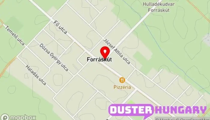 térkép Fecskefészek Büfé Bár, Kocsma ban Forráskút