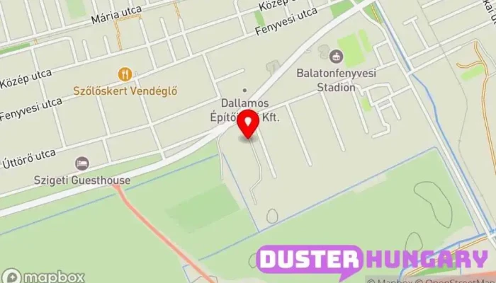térkép Fenyves Kft. Építőanyagokat forgalmazó üzlet ban Balatonfenyves