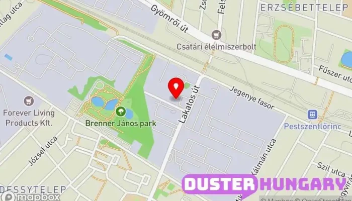 térkép Főtáv Lakatos úti erőmű Raktár ban Budapest