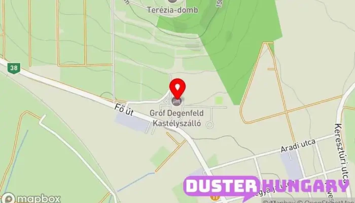 térkép Gróf Degenfeld Kastélyszálló Szálloda, Étterem ban Tarcal