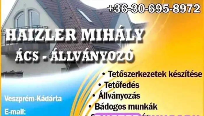 Haizler Mihaly Acs  Allvanyozo Egyeni Vallalkozo A Tulajdonostol - Veszprém