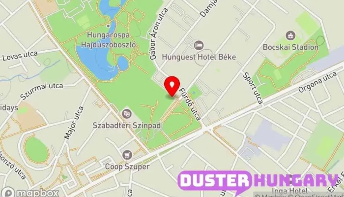 térkép Hajdúszoboszlói Gyógyfürdő Gyógyfürdő, Turistalátványosság ban Hajdúszoboszló