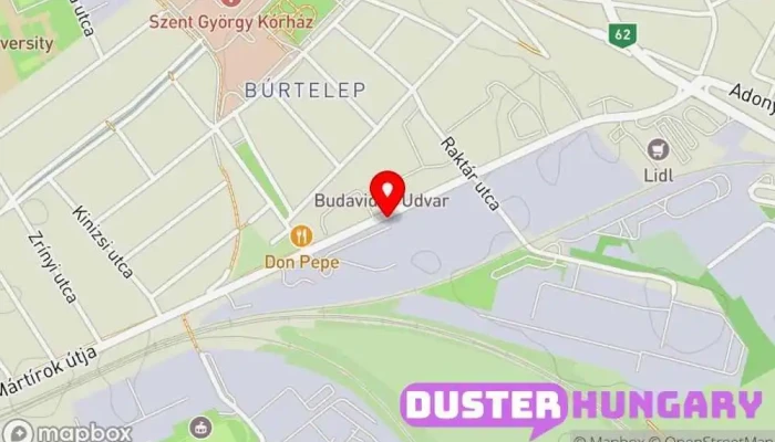 térkép HungaroMetal - Székesfehérvár Építőanyag-kereskedés ban Székesfehérvár
