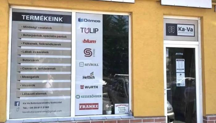 Ka-va Nyílászáró és Bútorszerelvény Szaküzlet - Bajcsy-Zsilinszky U. 20