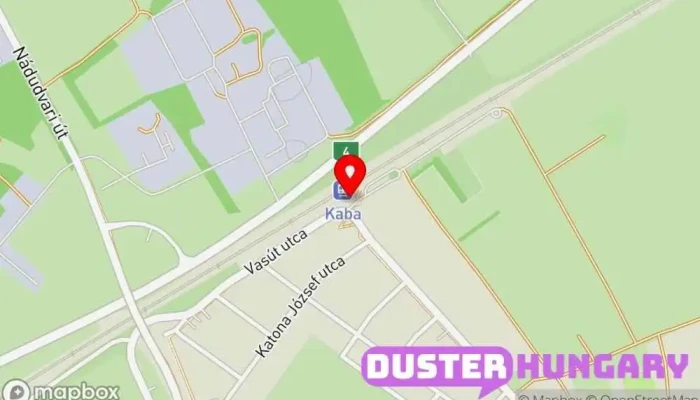 térkép Kaba vasútállomás Vasúti szolgáltatások ban Kaba