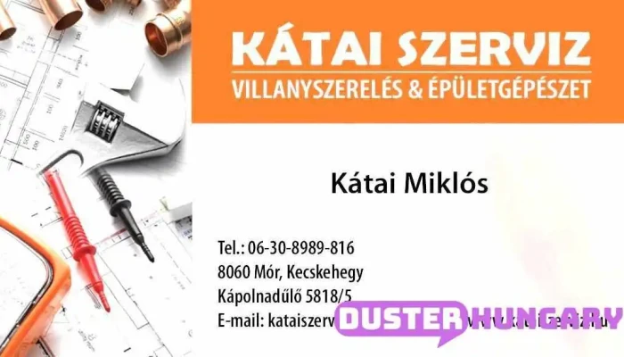 Kátai Épületszervíz Villanyszerelés-Vízszerelés-Fűtésszerelés és Épületgépészet - Kápolnadűlő 5815 5