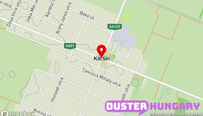 térkép Kocsér Autójavító ban Kocsér