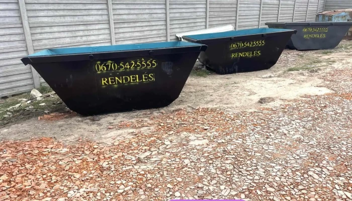 Konténer rendelés sittszállitás gépi földmunka - Szadai U