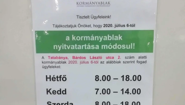 Kormanyablak Ertekelesek - Tatabánya