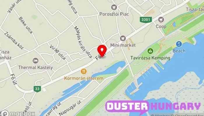 térkép Kovács Autószervíz Autójavító ban Poroszló