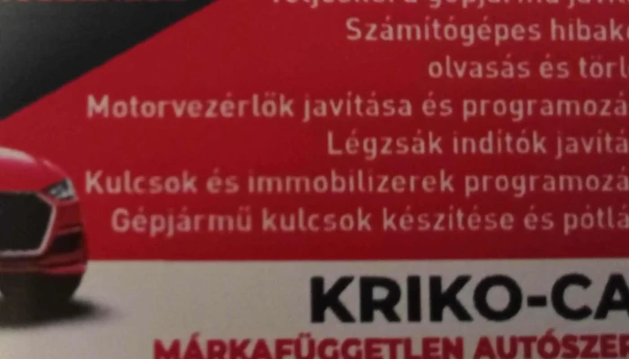 Kriko -  Car Autoszerelő - Zalaszentgrót