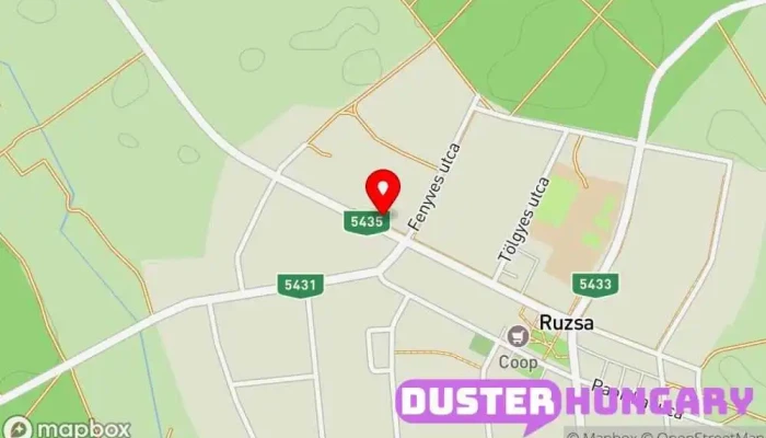 térkép Lanah Bt. Bolt ban Ruzsa