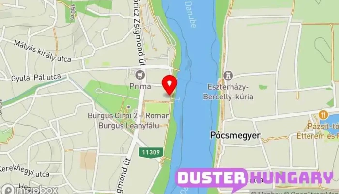 térkép Leányfalu Hajóállomás Hajózási vállalat ban Leányfalu