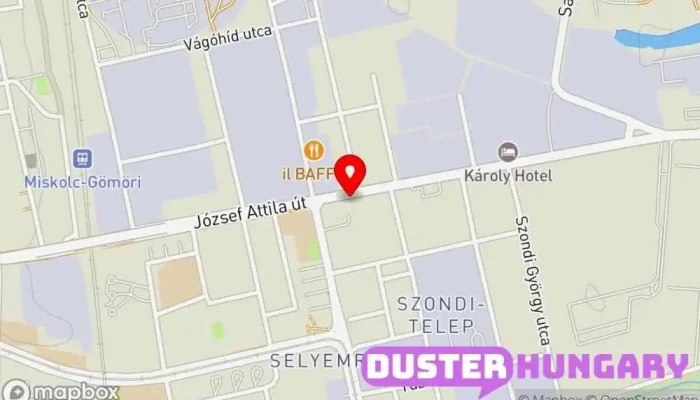 térkép Lemezmester Bt. Építőanyagokat forgalmazó üzlet ban Miskolc