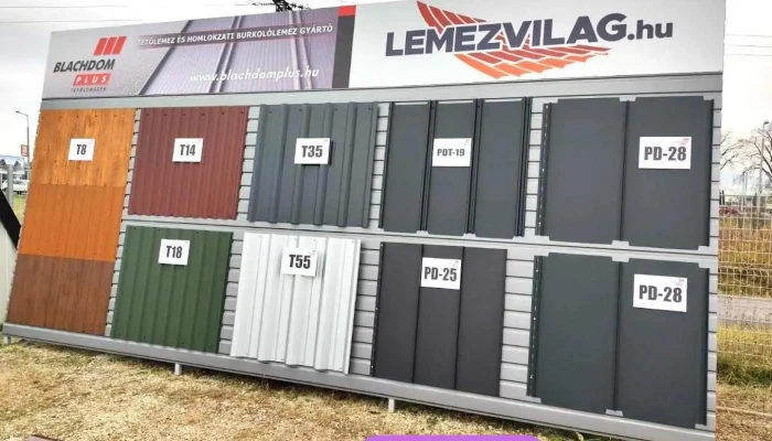 Lemezvilág- Cserepeslemez, Trapézlemez kereskedő - Sopron