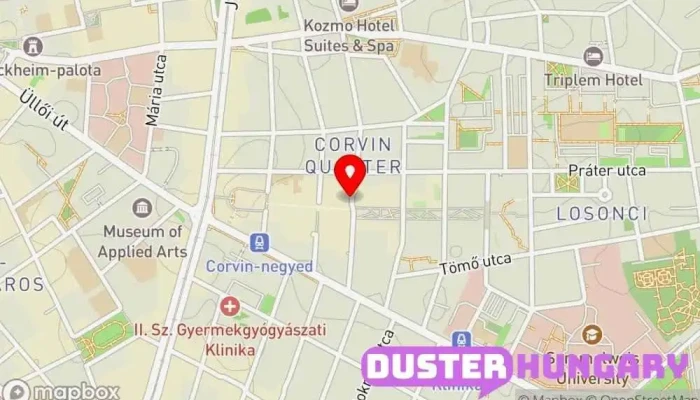 térkép Libri Corvin Plaza Könyvesbolt Könyvesbolt ban Budapest