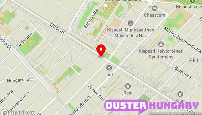 térkép MagNet Bank Kispesti fiók Bank ban Budapest