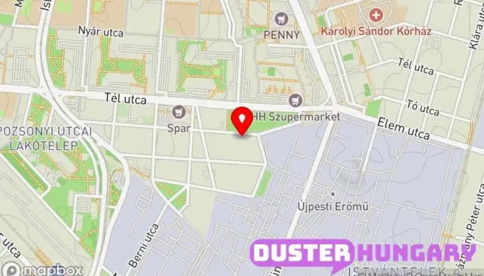 térkép Műanyag javítás Autószerelő ban Budapest
