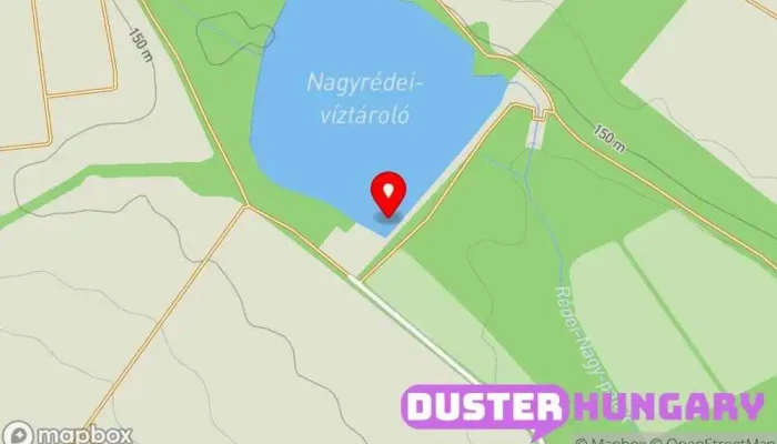 térkép Nagyrédei Horgásztó Park ban Nagyréde