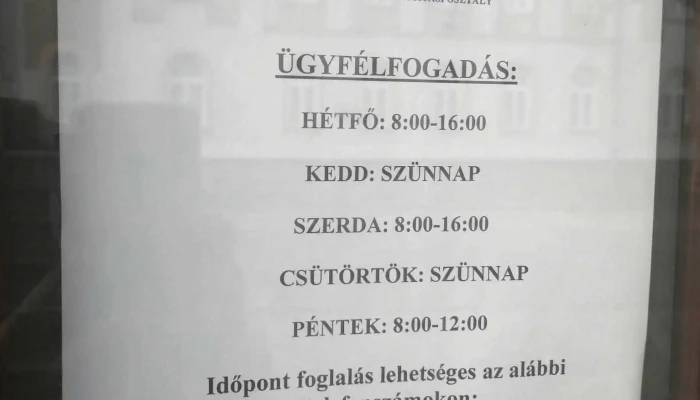 Országos Egészségbiztosítási Pénztár, Heves Megyei Egészségbiztosítási Pénztára - Kossuth Lajos U. 37