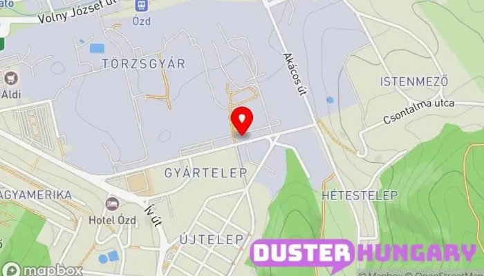 térkép Ózdi Ipari Park Kft. Ipari mérnök ban Ózd