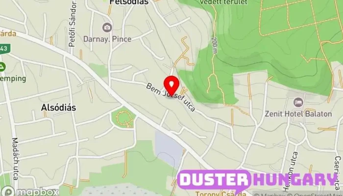 térkép Paksa Béla  ban Gyenesdiás