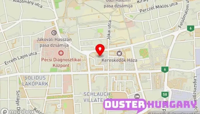 térkép Pécsi Törvényszék Bíróság ban Pécs