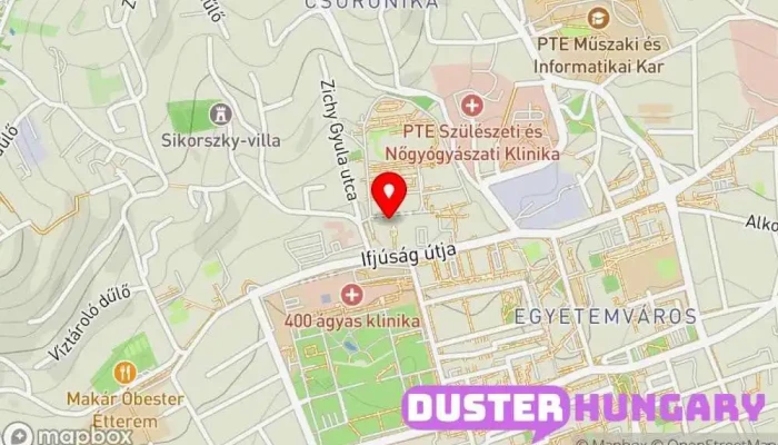 térkép Pécsi Tudományegyetem Bölcsészet- és Társadalomtudományi Kar Egyetem ban Pécs