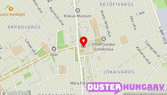 térkép Petőfi Sándor Városi Könyvtár Könyvtár ban Kiskunfélegyháza