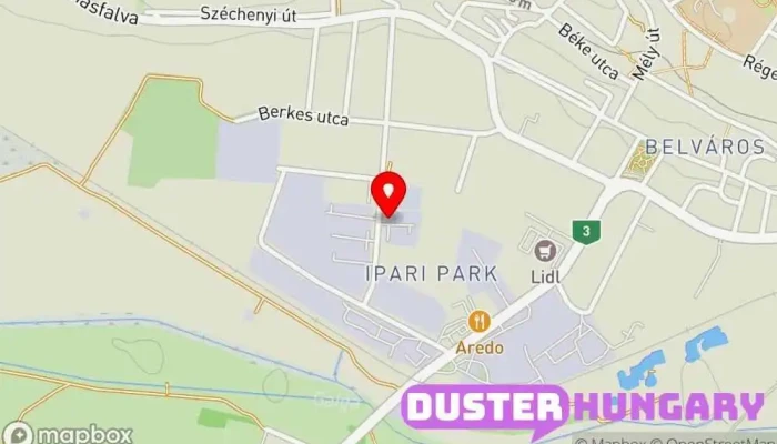 térkép Poligrat Magyarország Kft. Galvanizáló ban Aszód