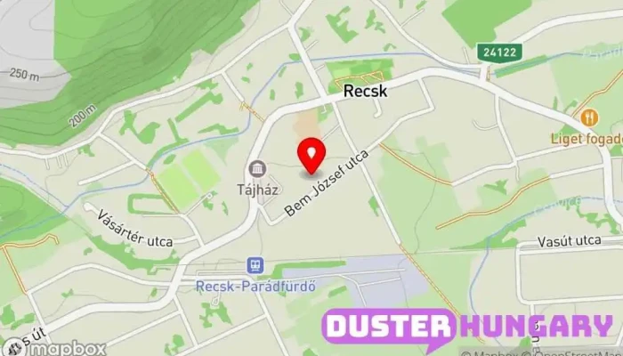 térkép Recsk  ban Recsk