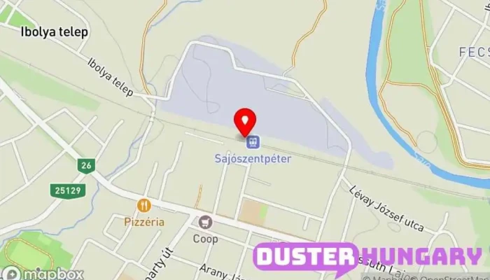 térkép Sajószentpéter Vasútállomás ban Sajószentpéter