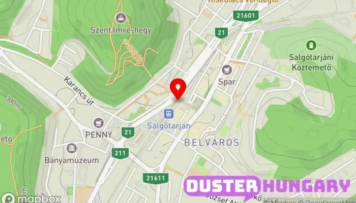 térkép Salgótarján Megálló, Buszmegálló, Vasútállomás ban Salgótarján