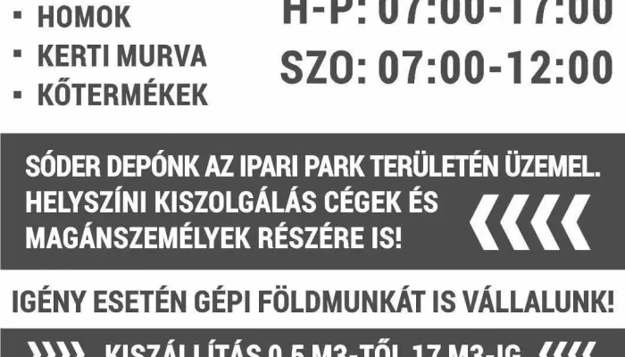 Sóder Depó Kiskőrös - Szendrey Júlia U. 2/5